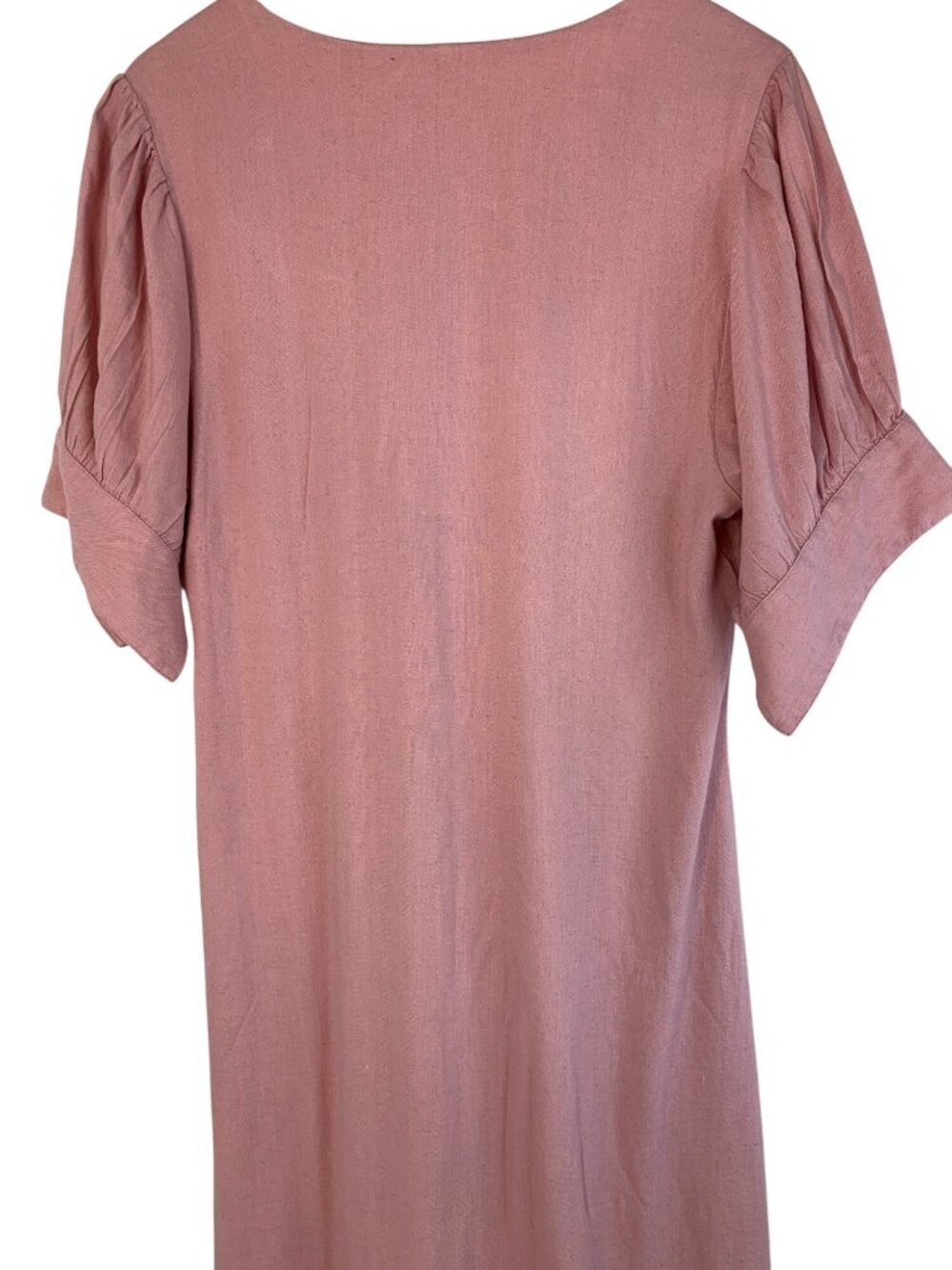 NWT Free People Mauve Free-est Midi Dress XL Tie Front Button Down - Picture 7 of 11